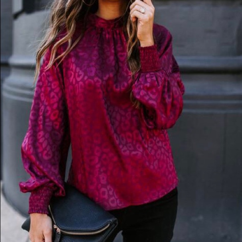 Jealous Tomato Leopard Blouse